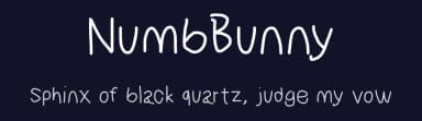 NumbBunny by KineticPlasma Fonts — Script Handwritten Font — thumbnail 2