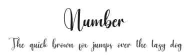 Number by Scratchones — Script Handwritten Font — thumbnail 1