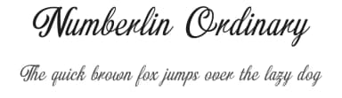 Numberlin Ordinary by Graphicxell — Script Handwritten Font — thumbnail 1