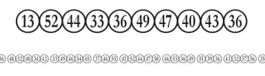 Numberpile by Typodermic Fonts — Dingbats Font — thumbnail 1
