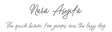 Nura Asyifa by Khurasan — Script Handwritten Font — thumbnail 1