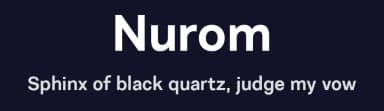 Nurom by The Northern Block — Sans Serif Font — thumbnail 2