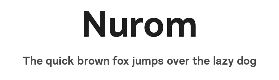 Nurom by The Northern Block — Sans Serif Font