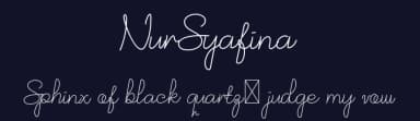 NurSyafina by Typemacz Studio — Script Handwritten Font — thumbnail 2