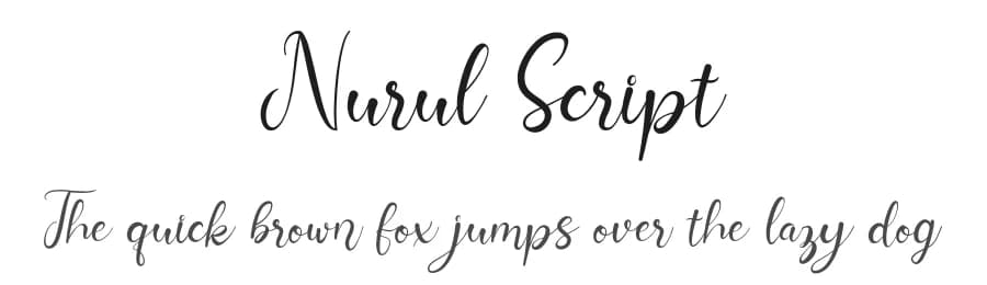 Nurul Script by Madatype Studio — Script Handwritten Font