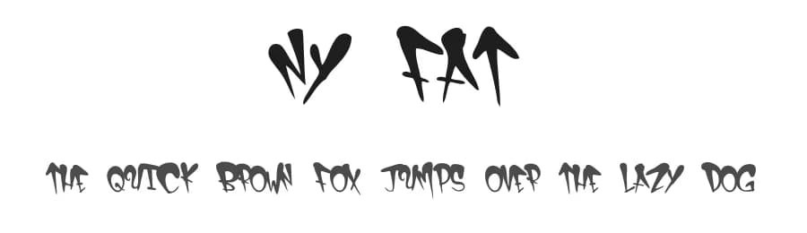 NY Fat by CrazeCo.com.au — Script Handwritten Font