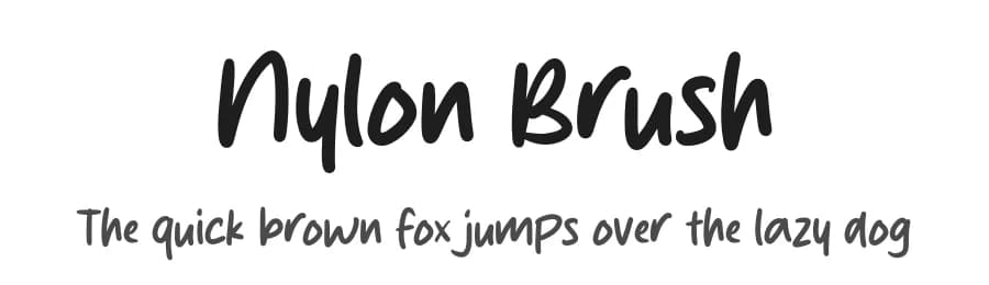 Nylon Brush by MJType — Script Handwritten Font