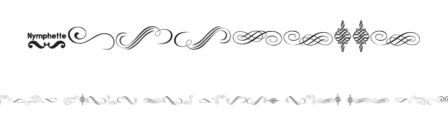 Nymphette by Lauren Thompson — Dingbats Font