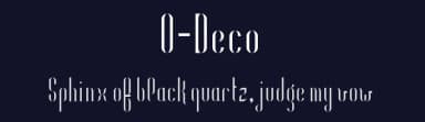 O-Deco by Rikyozone — Sans Serif Font — thumbnail 2