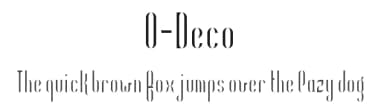 O-Deco by Rikyozone — Sans Serif Font — thumbnail 1