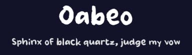 Oabeo by wepfont.com — Script Handwritten Font — thumbnail 2