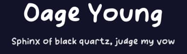 Oage Young by wepfont.com — Script Handwritten Font — thumbnail 2