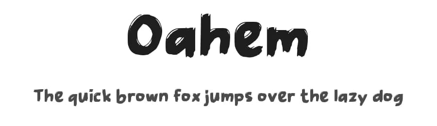 Oahem by wepfont.com — Script Handwritten Font