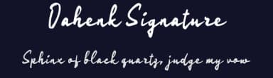 Oahenk Signature by wepfont.com — Script Handwritten Font — thumbnail 2