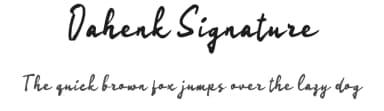 Oahenk Signature by wepfont.com — Script Handwritten Font — thumbnail 1