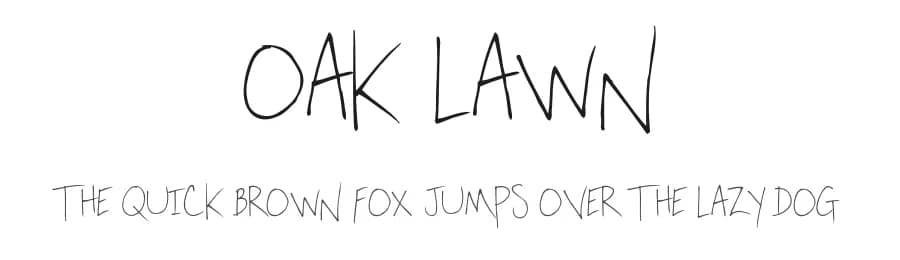 Oak Lawn by Murder Fonts — Script Handwritten Font