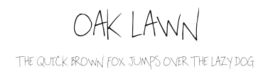 Oak Lawn by Murder Fonts — Script Handwritten Font — thumbnail 1