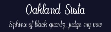 Oakland Sista by dcoxy - Greg Medina — Script Handwritten Font — thumbnail 2
