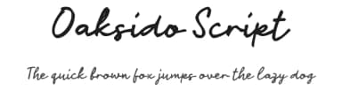 Oaksido Script by wepfont.com — Script Handwritten Font — thumbnail 1