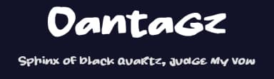 Oantagz by wepfont.com — Script Handwritten Font — thumbnail 2