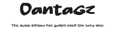 Oantagz by wepfont.com — Script Handwritten Font — thumbnail 1
