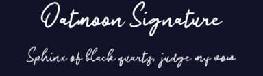 Oatmoon Signature by wepfont.com — Script Handwritten Font — thumbnail 2