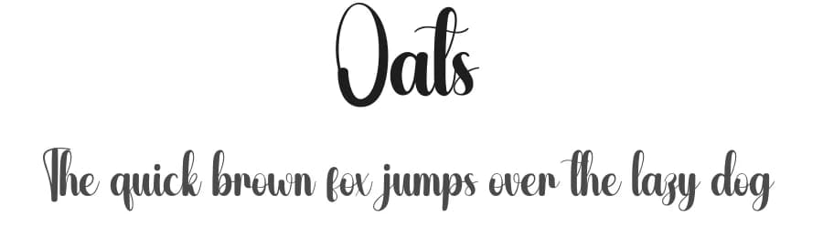 Oats by Andi Moz — Script Handwritten Font