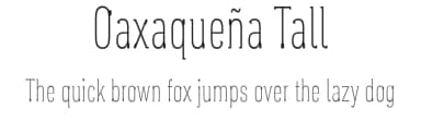 Oaxaqueña Tall by deFharo — Sans Serif Font — thumbnail 1