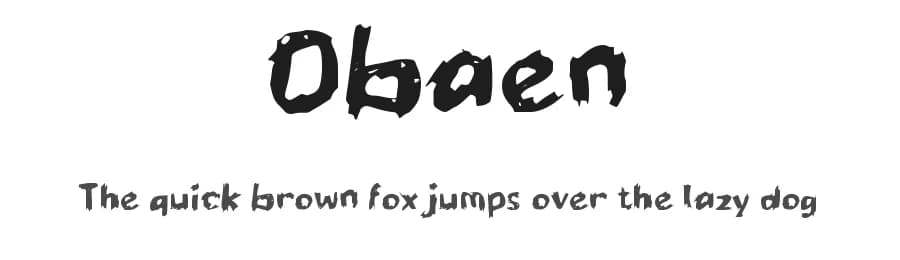 Obaen by wepfont.com — Script Handwritten Font