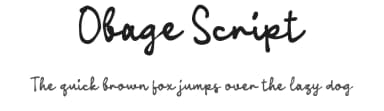 Obage Script by wepfont.com — Script Handwritten Font — thumbnail 1