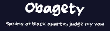 Obagety by wepfont.com — Script Handwritten Font — thumbnail 2