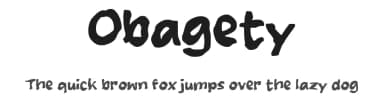 Obagety by wepfont.com — Script Handwritten Font — thumbnail 1
