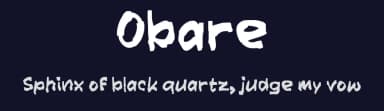 Obare by wepfont.com — Script Handwritten Font — thumbnail 2