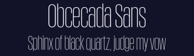Obcecada Sans by deFharo — Sans Serif Font — thumbnail 2