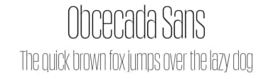 Obcecada Sans by deFharo — Sans Serif Font — thumbnail 1