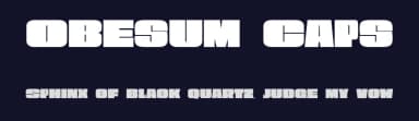 Obesum Caps by deFharo — Sans Serif Font — thumbnail 2