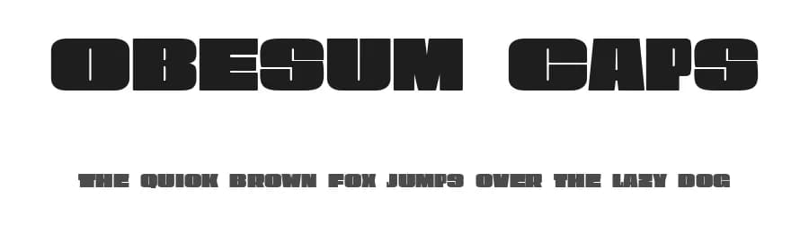 Obesum Caps by deFharo — Sans Serif Font