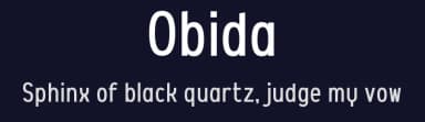 Obida by wepfont.com — Sans Serif Font — thumbnail 2