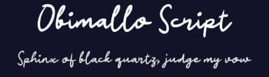 Obimallo Script by wepfont.com — Script Handwritten Font — thumbnail 2