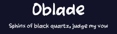 Oblade by wepfont.com — Script Handwritten Font — thumbnail 2