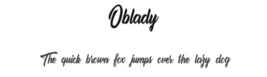 Oblady by InspiraType — Script Handwritten Font — thumbnail 1