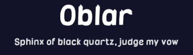Oblar by wepfont.com — Script Handwritten Font — thumbnail 2