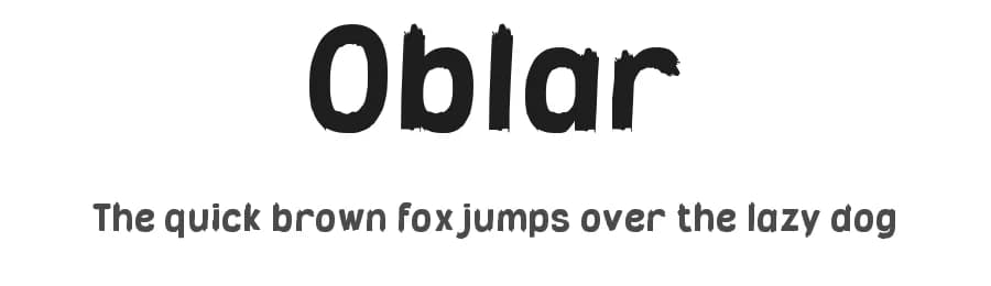Oblar by wepfont.com — Script Handwritten Font