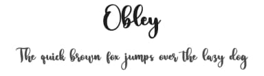 Obley by Bearytype — Script Handwritten Font — thumbnail 1