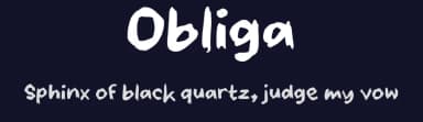 Obliga by wepfont.com — Script Handwritten Font — thumbnail 2