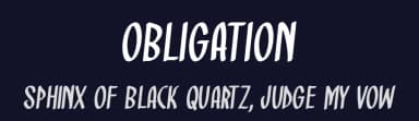 Obligation by Md Shohail Bhuian — Script Handwritten Font — thumbnail 2