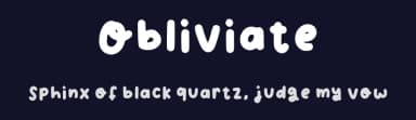 Obliviate by createshaa — Script Handwritten Font — thumbnail 2
