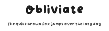 Obliviate by createshaa — Script Handwritten Font — thumbnail 1