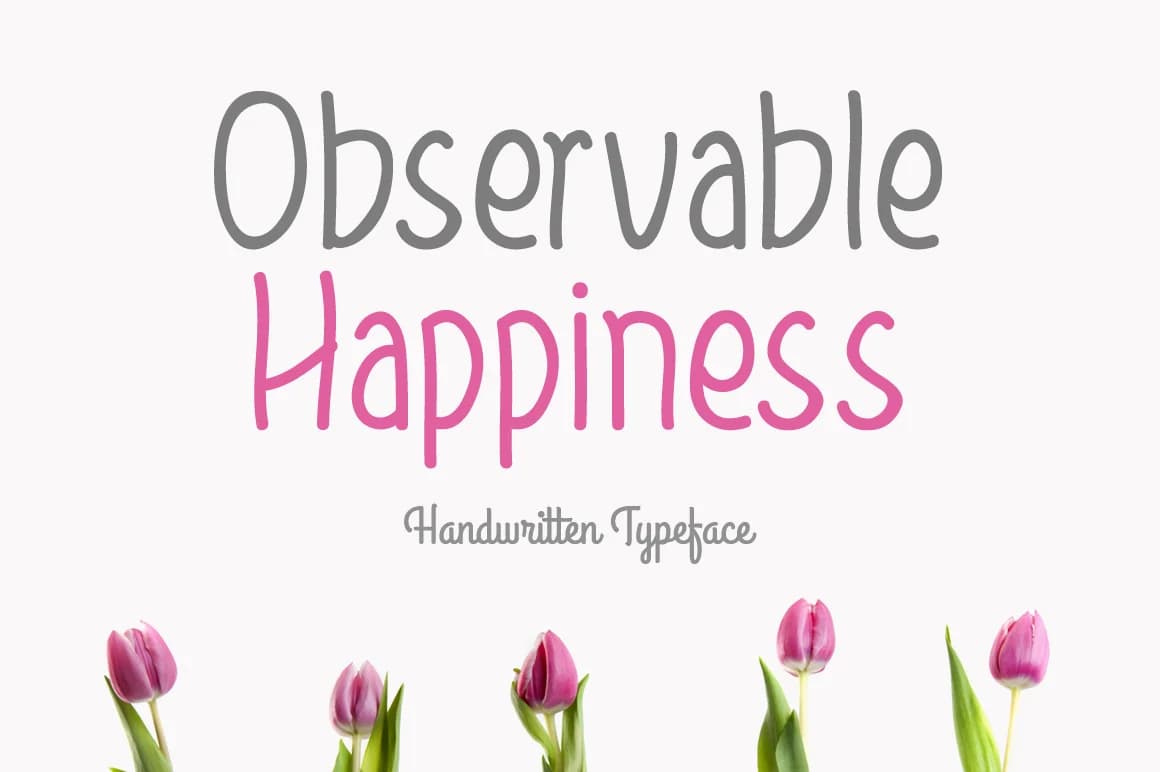 Observable Happiness Font by Contour Fonts — Script Handwritten Font
