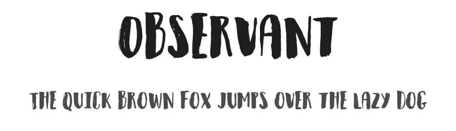 Observant by Pizzadude — Script Handwritten Font